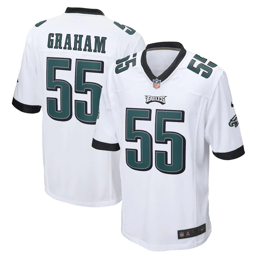 Men Philadelphia Eagles 55 Brandon Graham Nike White Game NFL Jersey